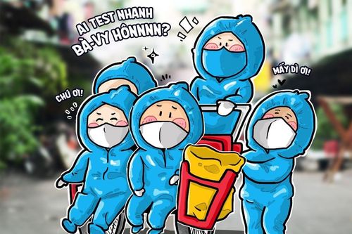 Thu nhỏ hình ảnh xúc động của TNV ở TP.HCM vào tranh vẽ
