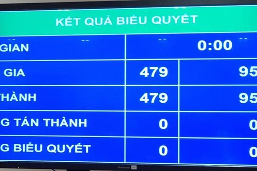 Quốc hội thông qua Nghị quyết phê chuẩn bổ nhiệm 4 Phó Thủ tướng và các thành viên chính phủ