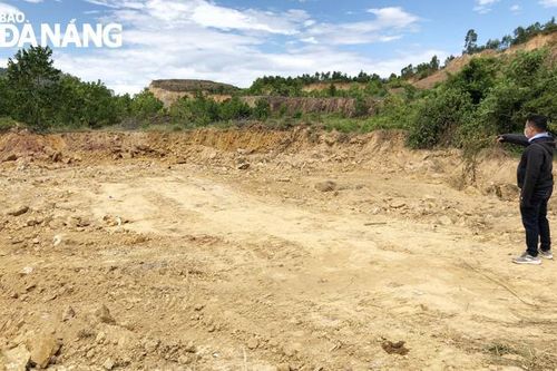 Xử lý tình trạng khai thác đất đồi trái phép ở Hòa Vang