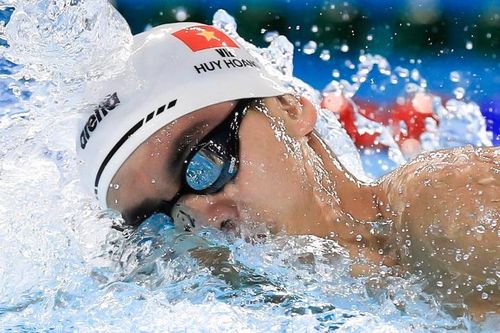 Phần thi của Huy Hoàng ở vòng loại 1500 m tự do tại Olympic