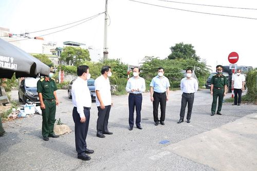Chủ tịch HĐND TP Nguyễn Ngọc Tuấn kiểm tra tại huyện Thường Tín: Tuyệt đối không để sơ sẩy khiến dịch Covid-19 bùng phát