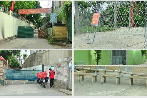 Hà Nội: Người dân dùng ghế đá, lưới thép rào đường chặn lối đi lại
