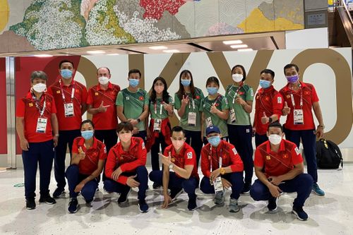 Những vận động viên Việt Nam đầu tiên từ Olympic Tokyo 2020 về nước