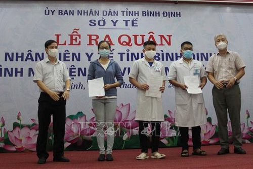 Bình Định cử đoàn cán bộ hỗ trợ TP Hồ Chí Minh và Bình Dương chống dịch COVID-19