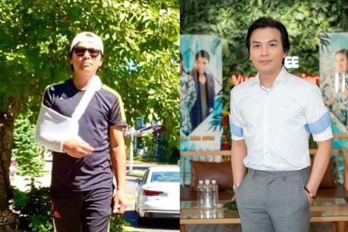 Ca sĩ Mạnh Quỳnh gây hoang mang khi xuất hiện với cánh tay băng bó, khán giả sốt ruột lo lắng