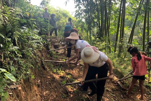 Hội Nông dân xã Tả Phời khởi công công trình chào mừng Ngày thành lập Hội Nông dân Việt Nam