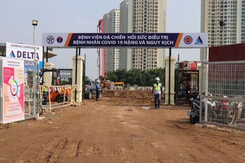 Xây dựng bệnh viện dã chiến tại quận Hoàng Mai