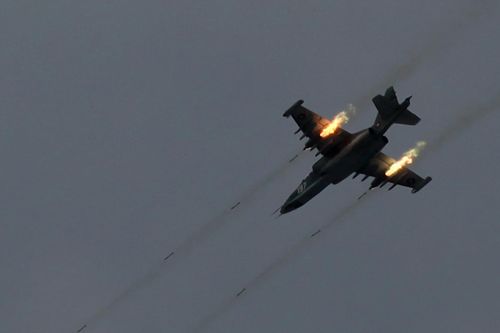 'Xe tăng bay' Su-25SM3 Nga diễn tập diệt phiến quân sát Afghanistan