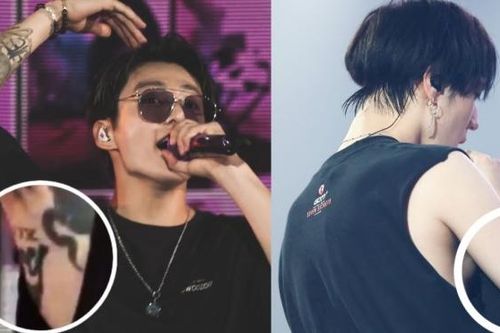 Loạt hình xăm đôi, nhóm của nghệ sĩ K-pop