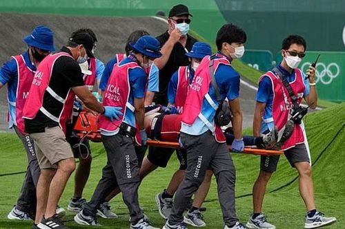 Tay đua Mỹ gặp tai nạn kinh hoàng ở Olympic Tokyo 2021