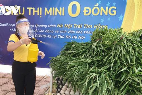 Hà Nội: Siêu thị mini 0 đồng hỗ trợ người khó khăn, sinh viên nghèo ảnh hưởng bởi dịch Covid-19