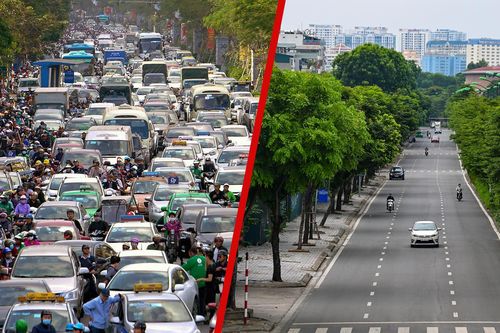 Hà Nội ngày thường và trong thời gian siết chặt giãn cách