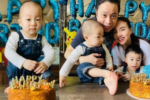 Vợ chồng đạo diễn Victor Vũ tổ chức sinh nhật ấm cúng cho con trai giữa mùa dịch