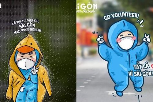 Có một Sài Gòn 'chơn thành' và ấm áp trong mùa dịch dưới nét vẽ ngộ nghĩnh
