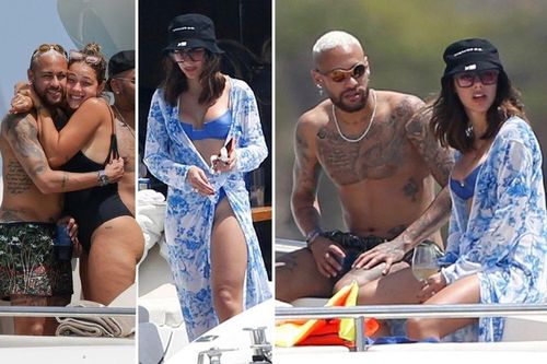 Neymar vui vẻ với người yêu cũ trên du thuyền