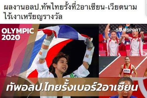 Báo Thái: 'Việt Nam không giành được huy chương nào ở Olympic Tokyo'