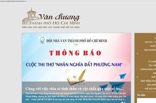Hội Nhà văn TPHCM ra mắt website mới