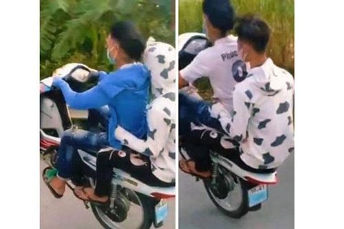Phạt 6 thanh niên dùng khẩu trang che biển số 'bốc đầu' xe máy