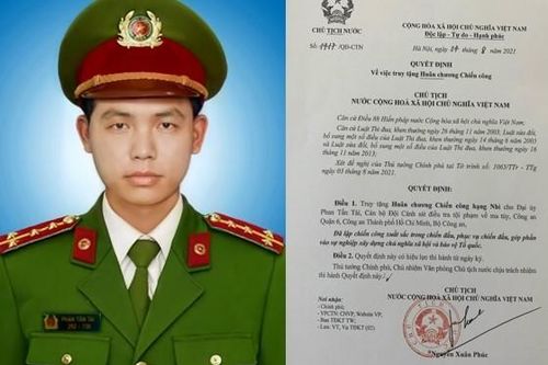Truy tặng Huân chương Chiến công hạng Nhì cho Đại úy Phan Tấn Tài