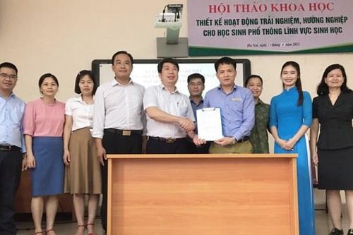 Mô hình tiêu biểu kết nối với trường phổ thông về giáo dục STEM