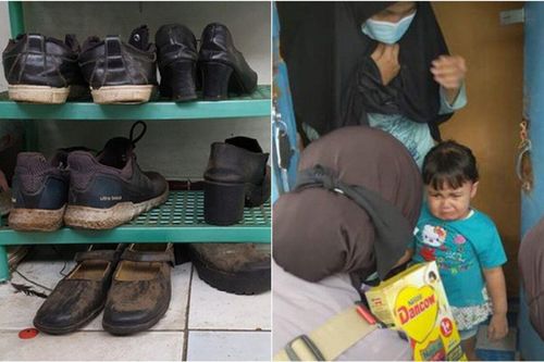 Bị tai nạn đúng mùa dịch, ông bố xin đổi giày cũ lấy sữa cho con gây xúc động