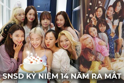 SNSD ăn mừng kỷ niệm 14 năm ra mắt, ai nấy đều đăng ảnh vui vẻ, khẳng định bên nhau mãi mãi