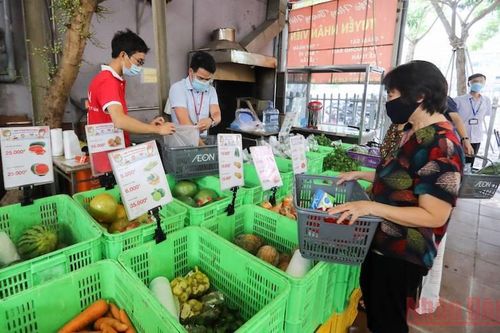 Hà Nội triển khai điểm bán hàng lưu động phục vụ người dân khi giãn cách