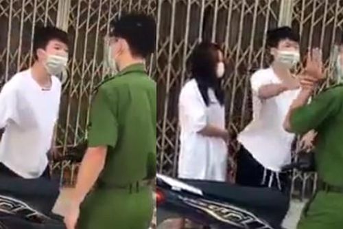 Không được qua chốt, nam thiếu niên liên tục chửi bới công an