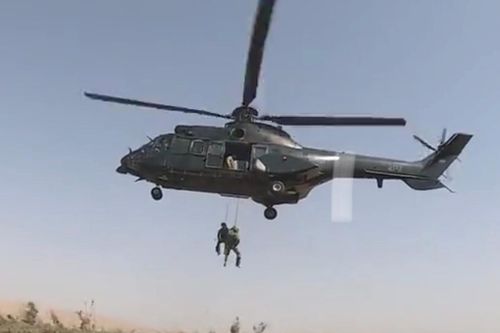 Biệt kích Nga- Uzbekistan diễn tập đu dây từ trực thăng, diệt khủng bố
