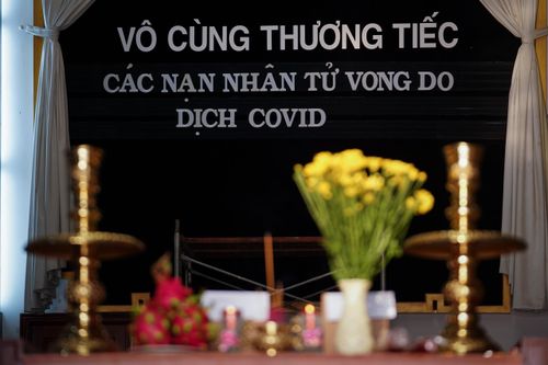 Tập kết tro cốt bệnh nhân tử vong do Covid-19 tại Nhà tang lễ TP.HCM