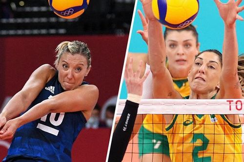 Xem trực tiếp bóng chuyền nữ Brazil vs Mỹ, tranh HCV Olympic 2021 (11h30, 8/8)
