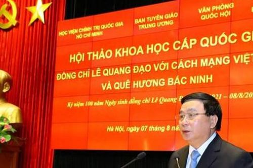Hội thảo khoa học kỷ niệm 100 năm ngày sinh cố Chủ tịch Quốc hội Lê Quang Đạo