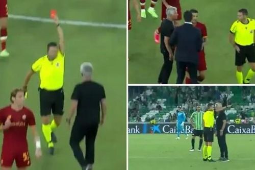 Mourinho bị đuổi, Roma thua thảm với đội hình chỉ còn 8 người