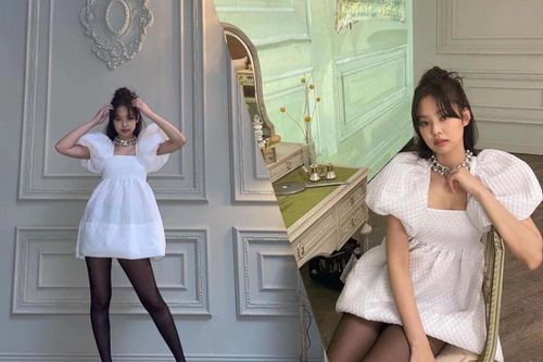 Jennie Black Pink xinh như búp bê trong loạt ảnh kỉ niệm nhóm khiến fan mê mẩn