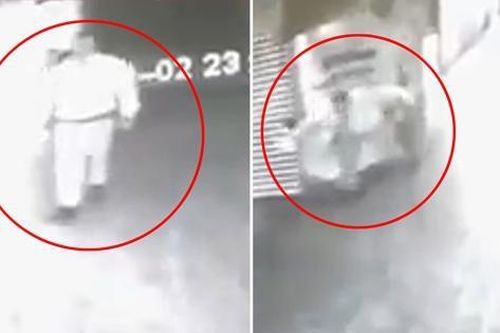 Colombia: Camera an ninh ghi lại cảnh nhân viên bảo vệ bị 'kẻ vô hình' tấn công