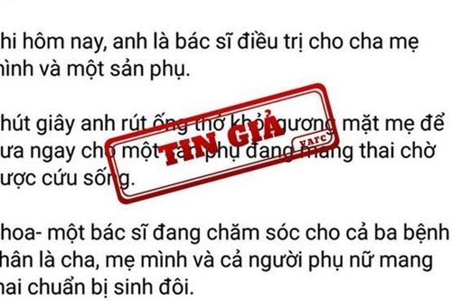 TP.HCM xử phạt 2 người chia sẻ tin giả 'bác sĩ Khoa rút ống thở cứu sản phụ'