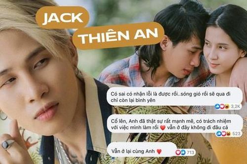 Cộng đồng fan Đom Đóm thông cảm cho Jack sau khi thừa nhận mối quan hệ với Thiên An