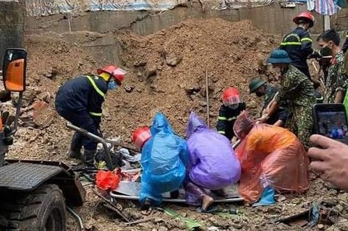 Hiện trường vụ sạt lở đất đã vùi lấp 4 người tại Quảng Ninh