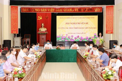 Hội nghị chuyên đề về công tác phát triển đảng viên năm 2021