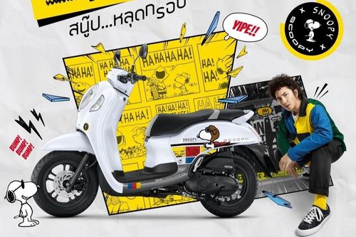 Honda Scoopy phiên bản chú chó Snoopy được ra mắt