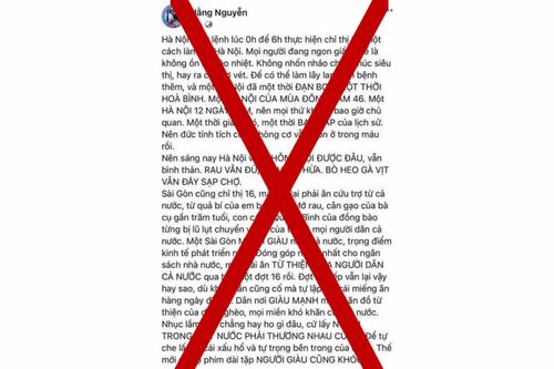 Xử phạt chủ tài khoản Facebook đăng thông tin gây hoang mang về phòng, chống dịch Covid-19