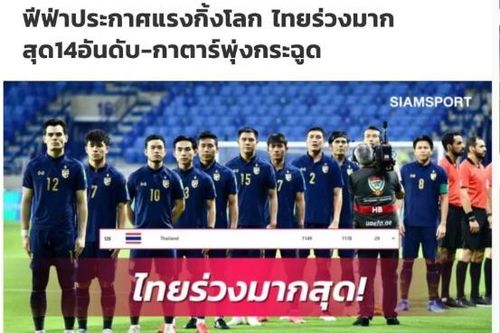 Báo chí Thái Lan thất vọng khi đội nhà thua Việt Nam 28 bậc trên bảng xếp hạng FIFA