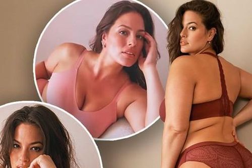 Siêu mẫu ngoại cỡ Ashley Graham mang bầu vẫn chụp ảnh quảng cáo nội y cực nóng bỏng