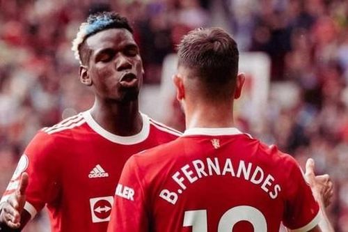 Bruno và Pogba lập kì tích trong ngày M.U đại thắng