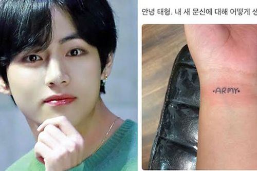 V BTS nêu ý kiến trung thực về hình xăm của ARMY