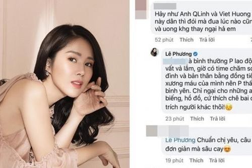 Lê Phương đáp trả thẳng thắn trước bình luận kém duyên của antifan