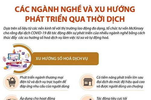 Các ngành nghề và xu hướng phát triển qua thời dịch