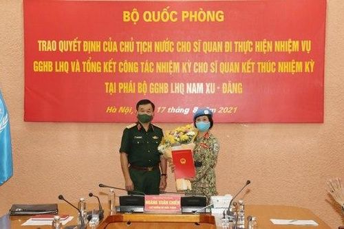Việt Nam cử nữ sĩ quan làm nhiệm vụ gìn giữ hòa bình Liên Hợp Quốc