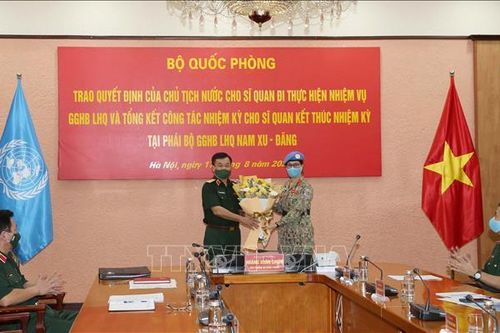 Việt Nam có thêm nữ sĩ quan làm nhiệm vụ gìn giữ hòa bình Liên hợp quốc