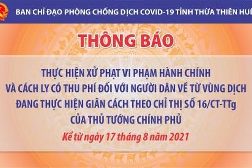 Chính trị - Xã hội Theo dòng thời sự Xử phạt, cách ly có thu phí đối với người dân về từ vùng dịch đang thực hiện giãn cách theo Chỉ thị 16